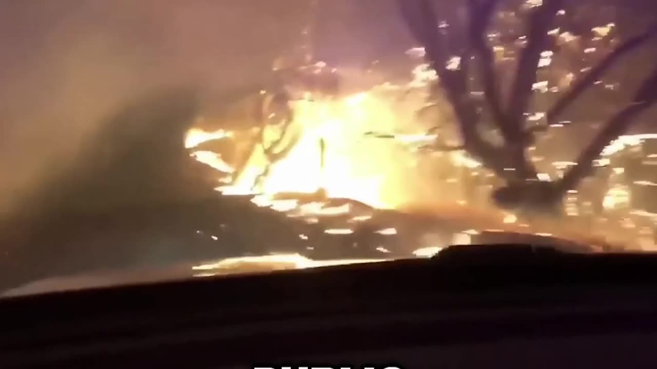 Intense Wildfire Evacuation: Police Cam Captures Chaos in Sonoma County, California