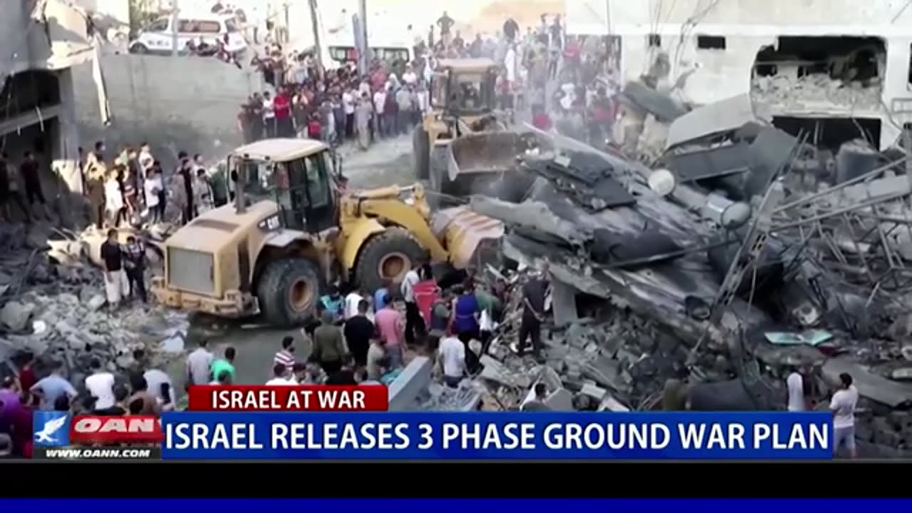 One America News Network - Israel releases 3 phase ground war plan