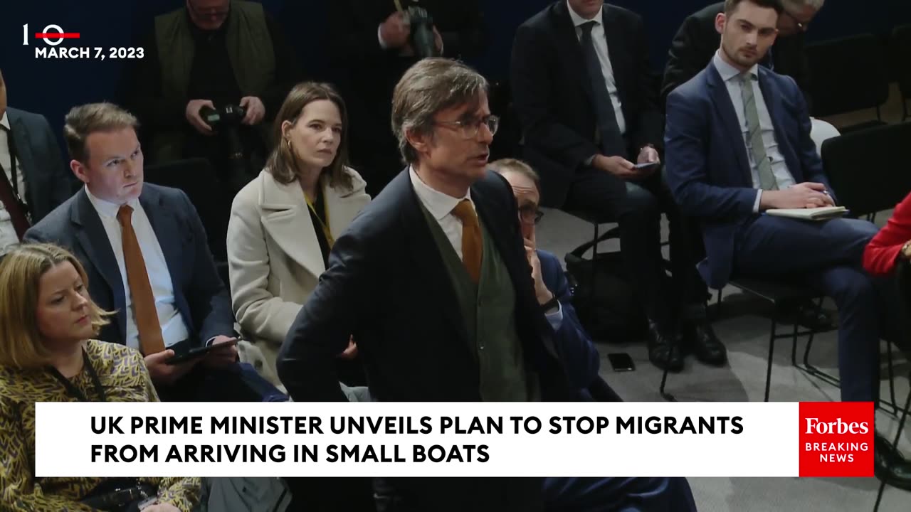 JUST IN- UK Prime Minister Rishi Sunak Unveils Plan To Stop Migrants From Arriving In Small Boats