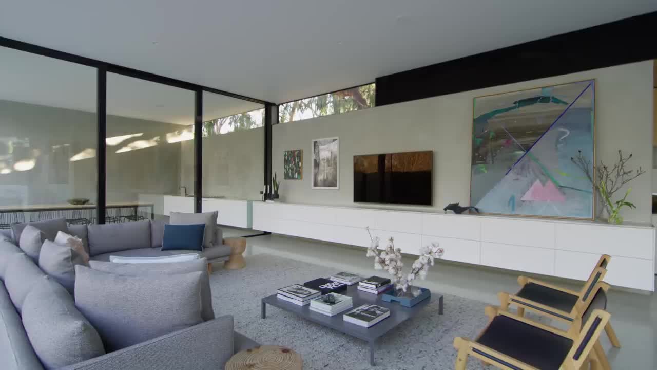 Inside A Minimal House Made of Glass, Concrete And Timber (House Tour)