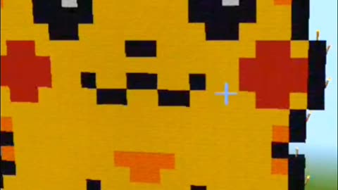 Minecraft Pikachu art
