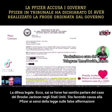 VIDEO | 💥 BOMBA! PFIZER ACCUSA IL DIPARTIMENTO ..