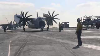 READY FOR TAKEOFF: Sailors Aboard USS Gerald R. Ford Aircraft Carrier Conduct Flight Operations