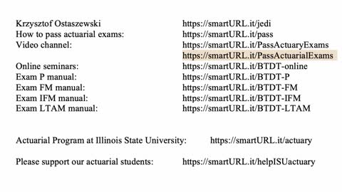 Exam LTAM exercise for December 18, 2021