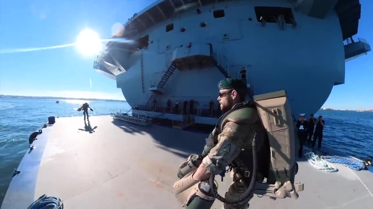 QE Aircraft Carrier Jet Suit Flight in NYC pt2!
