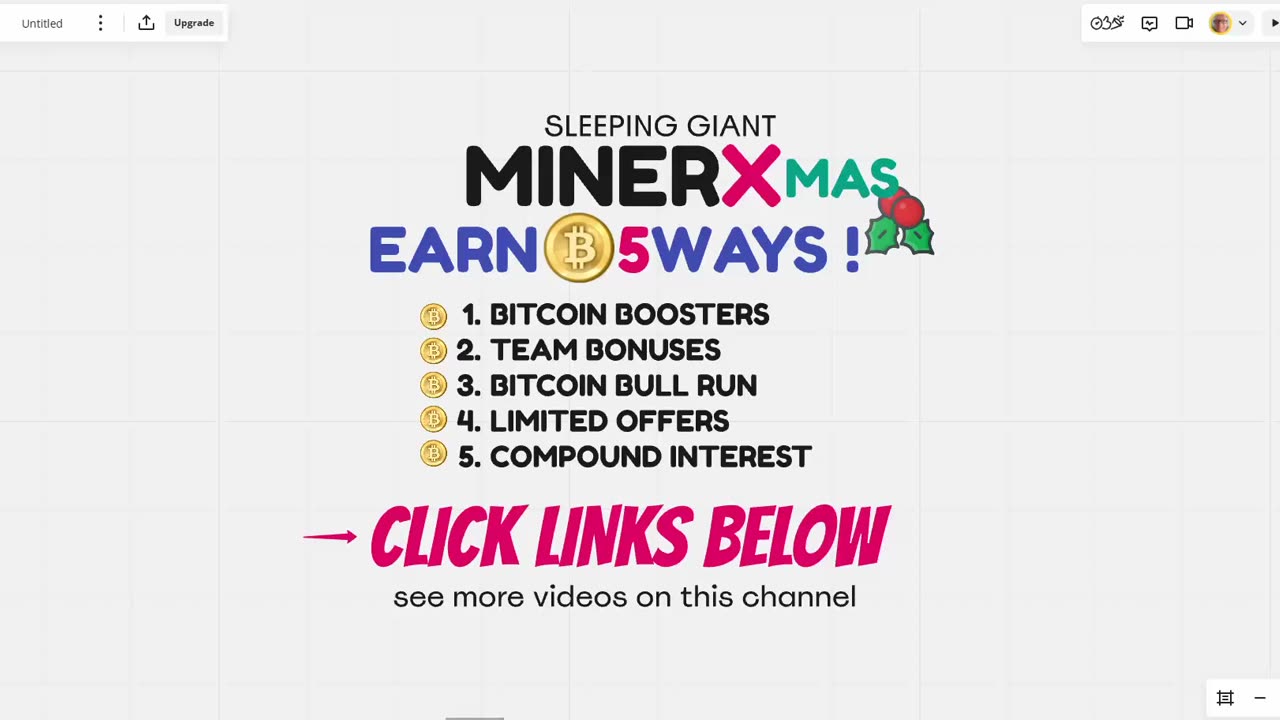 MINERX MINER X🎄MERRY X-MAS🎄EARN BITCOIN 5 WAYS🎄YOU ARE NOT TO LATE🎄TOP TEAM ROB BUSER