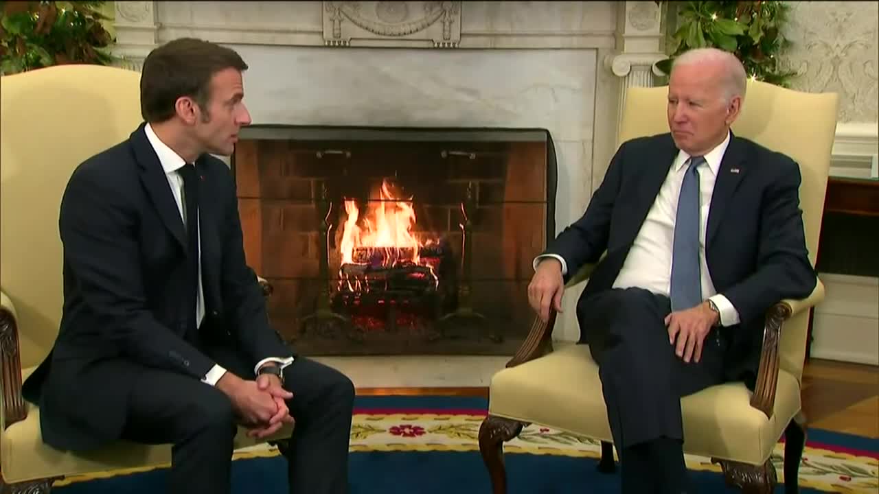 Biden Holds Meeting with Macron LIVE