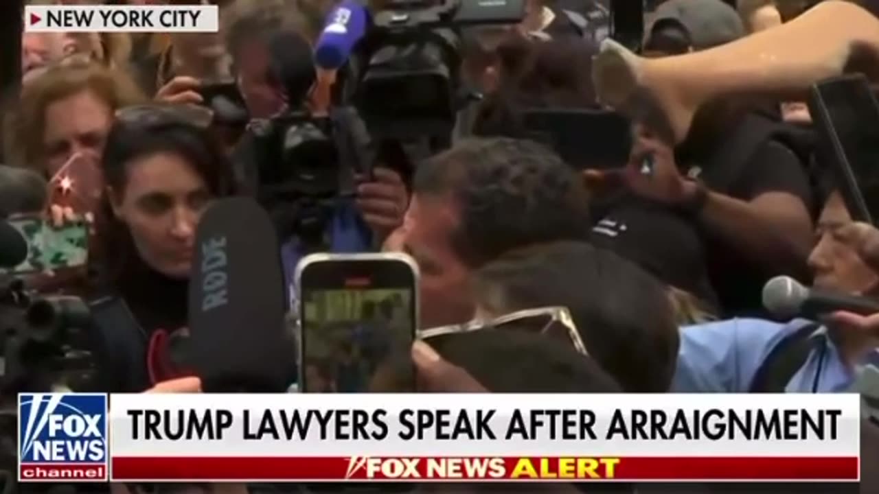 Trumps Lawyer Speaking After the Arraignment