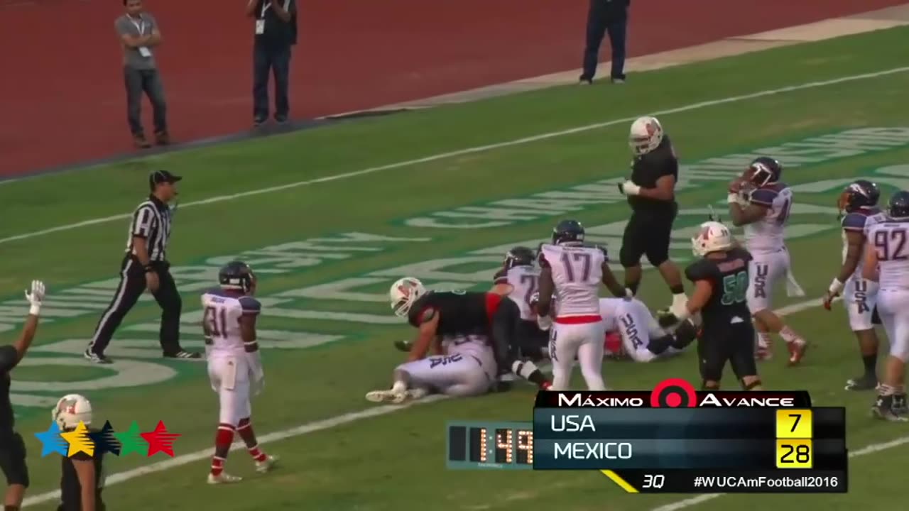 HIGHLIGHTS FINAL MEXICO VS USA - 2nd World University American Football Championship 2016