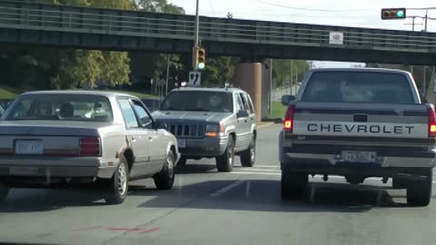 Idiot Driving Backwards.