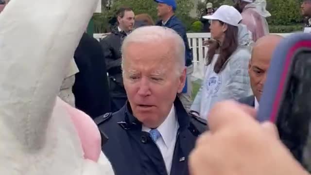 Biden Conveniently Interrupted By The Easter Bunny When He Starts Talking About Things He Shouldn’t