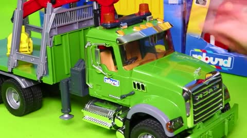 Excavator, Tractor, Fire Trucks & Police Cars for Kids