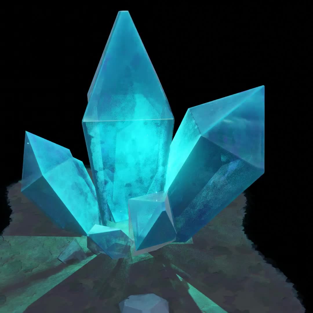 Stylized Crystals - Free 3D Model