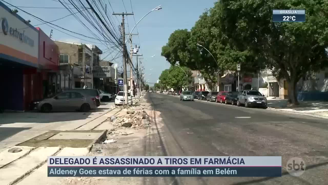 Delegado é assassinado a tiros em Farmácia | SBT Brasil (29/10/22)