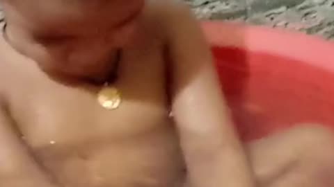 Cute Kid bath time 😍🥰😘😘 👇 See the Description for a Surprise!
