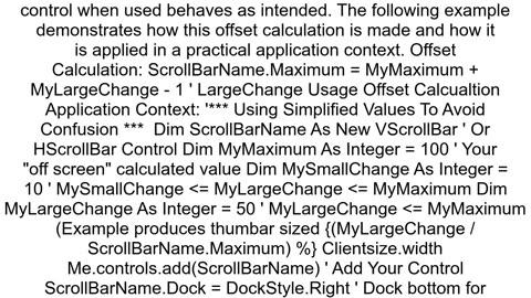 Change the size of scrollbar in winforms