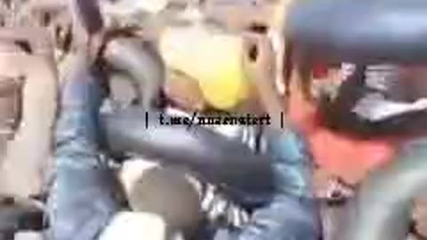 Migrants on the way to italy