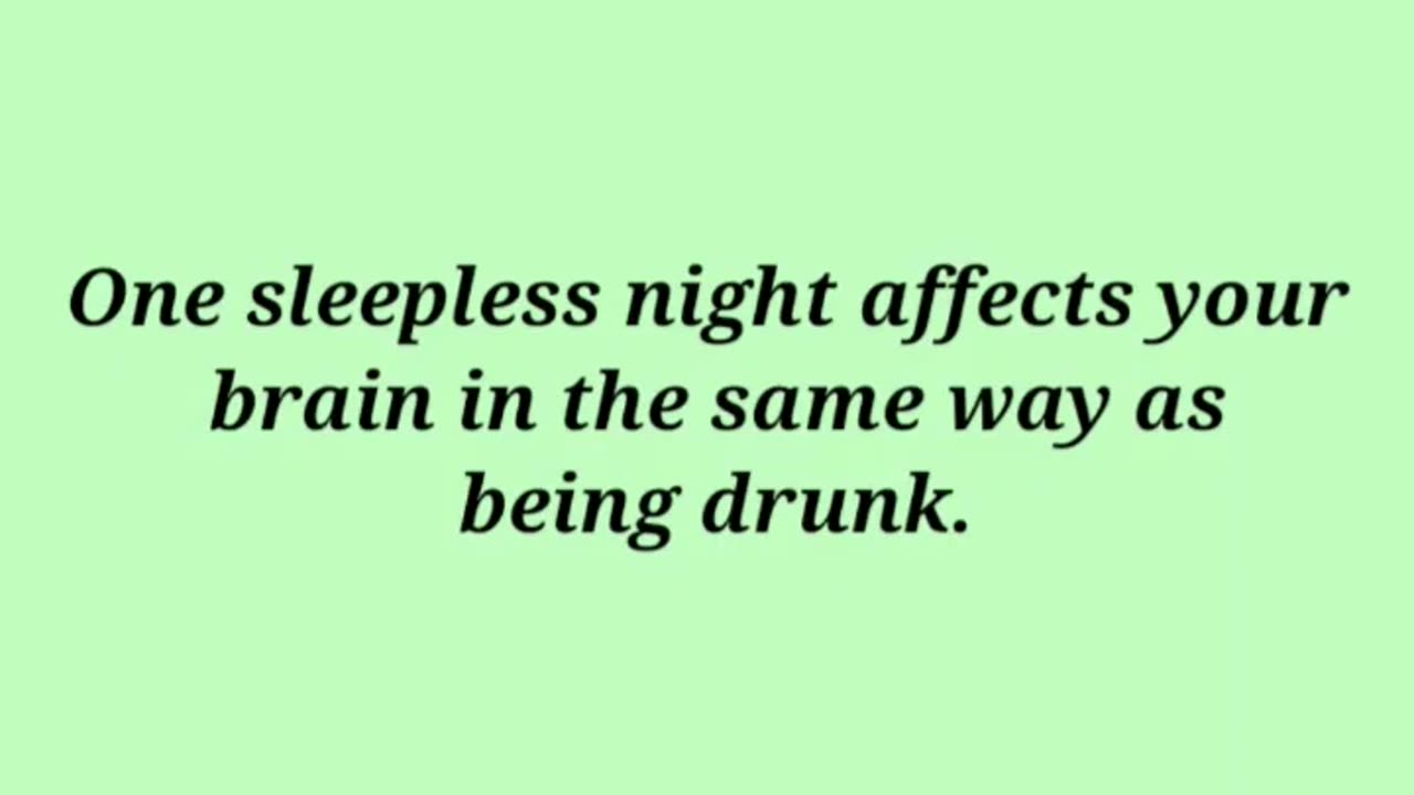 Sleep Facts