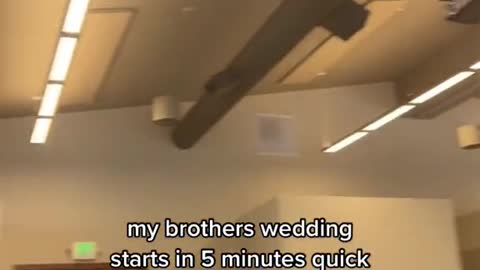 my brothers wedding starts in 5 minutes quick how do i make this about me