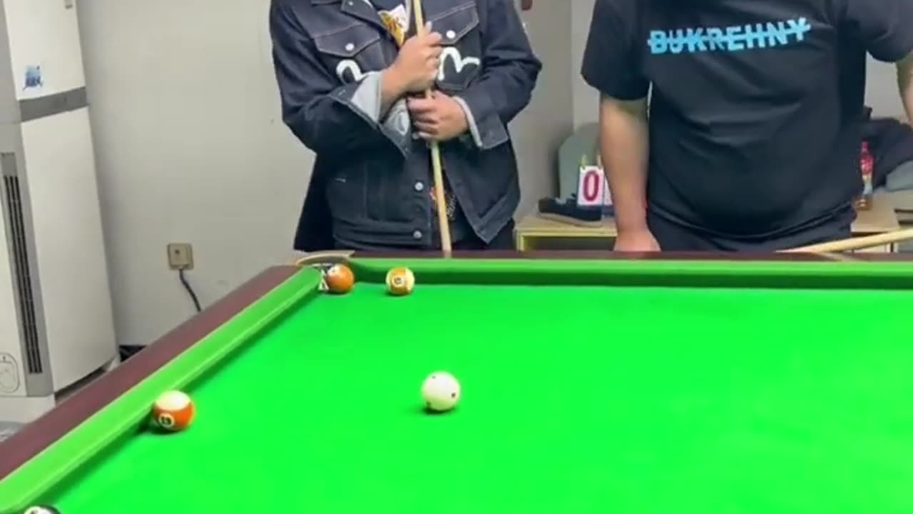 funney video billiards million views | p319😂😂😂