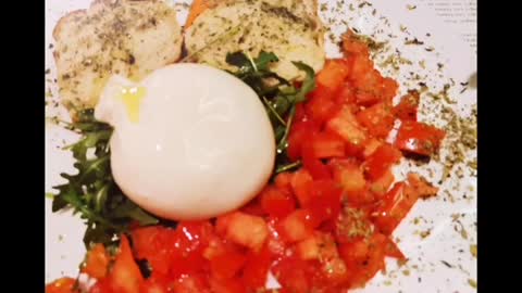 Burrata Italiana y Pizza