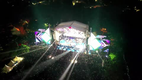 Ultimate Lightings captured by Drone during Live Rock show