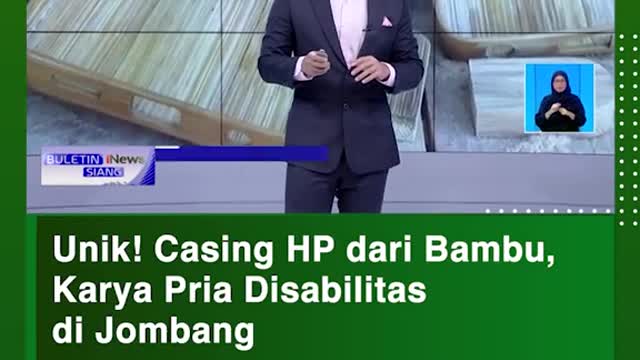 Unik! Casing HP dari Bambu, Karya Pria Disabilitasdi Jombang