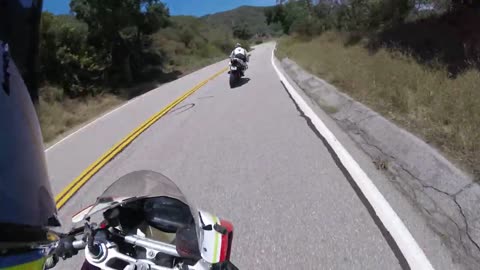 GMR Glendora Mount Road frontside Panigale 1199 chasing Ducati 848 ‎June 5/2016