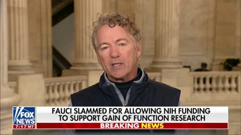 Dr. Rand Paul: Overclassification of Documents Slowing Down COIVD Investigations