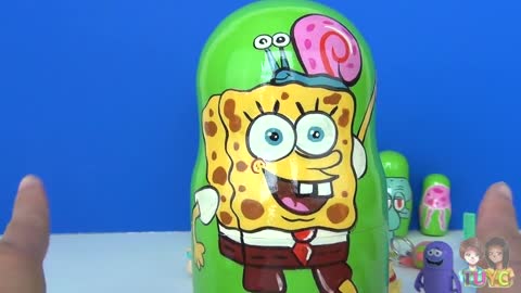 Spongebob Squarepants Nesting Matryoshka Dolls | DIY Arts and Crafts