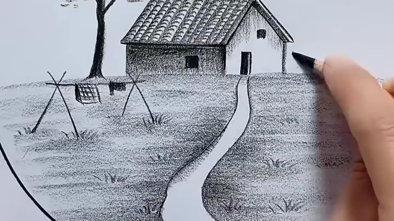 Beautiful pencil sketching