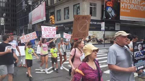 Medical Freedom March Brooklyn Bridge