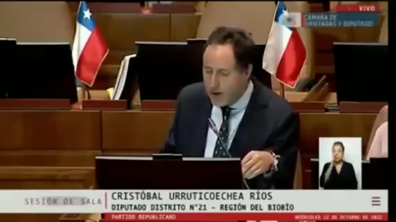 Valiente diputado Chileno -