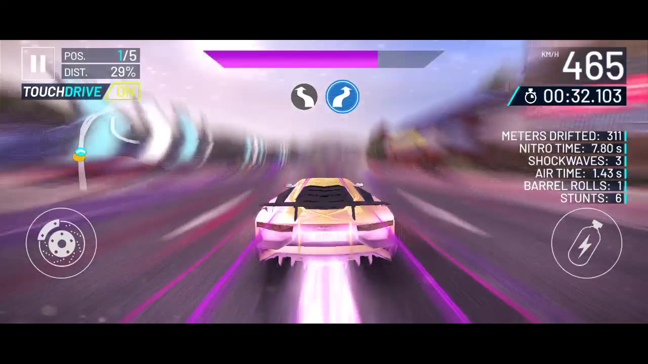 Asphalt Nitro 2 race with Lamborghini