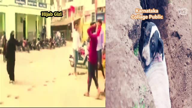 Karnataka College Public Vs Hijab Girl