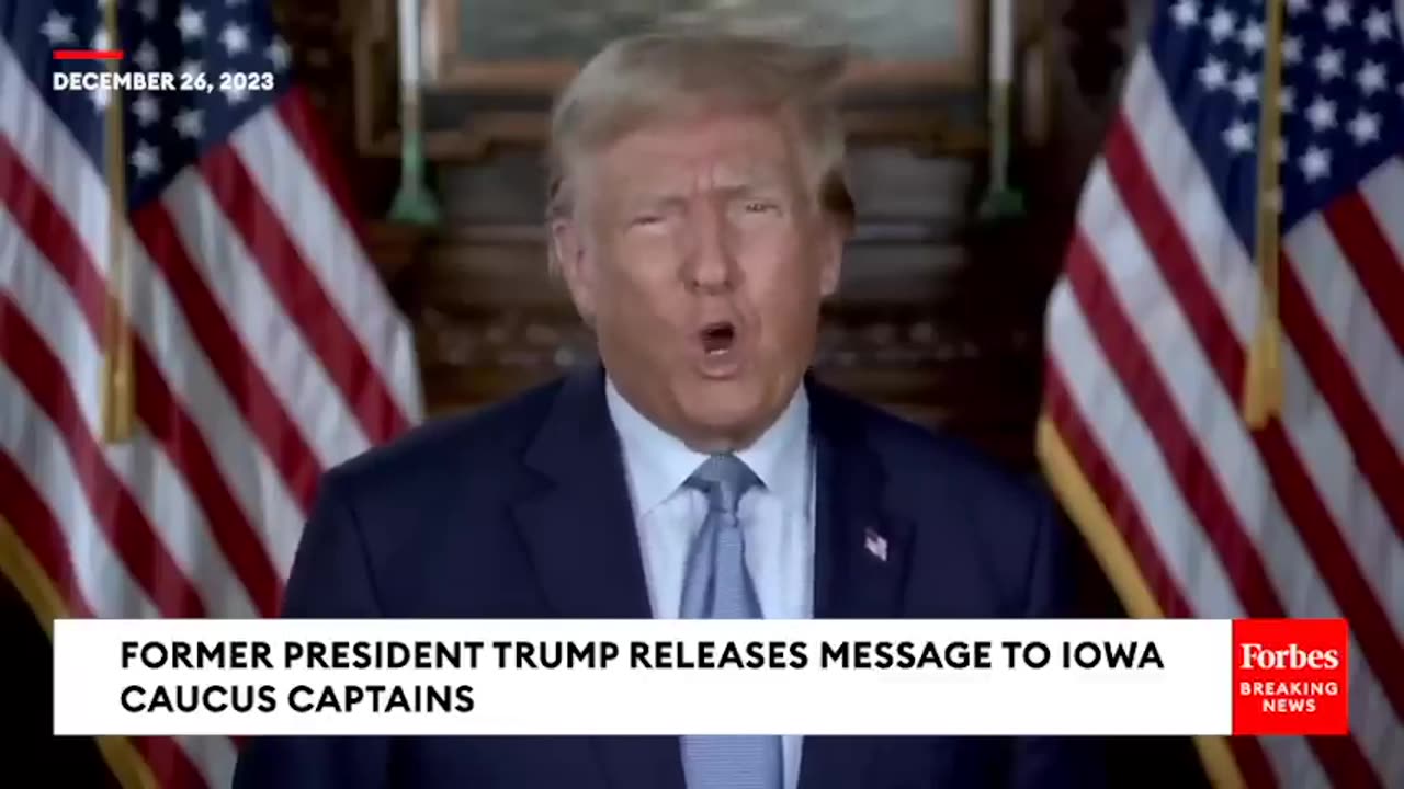 Former President Trump Releases Message To Iowa Caucus Captains As First In The Nation Caucus Nears