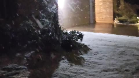 First Snowfall Of The Year In Mustang, Oklahoma | 2022