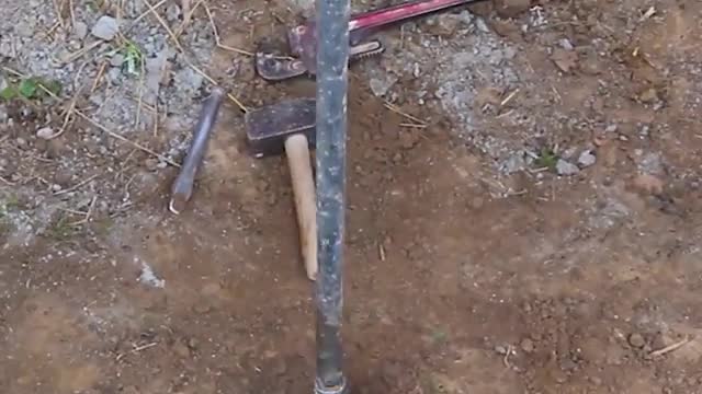 EXCELLENT WORK WATER DRILLING USING ONLY MANUAL TOOLS