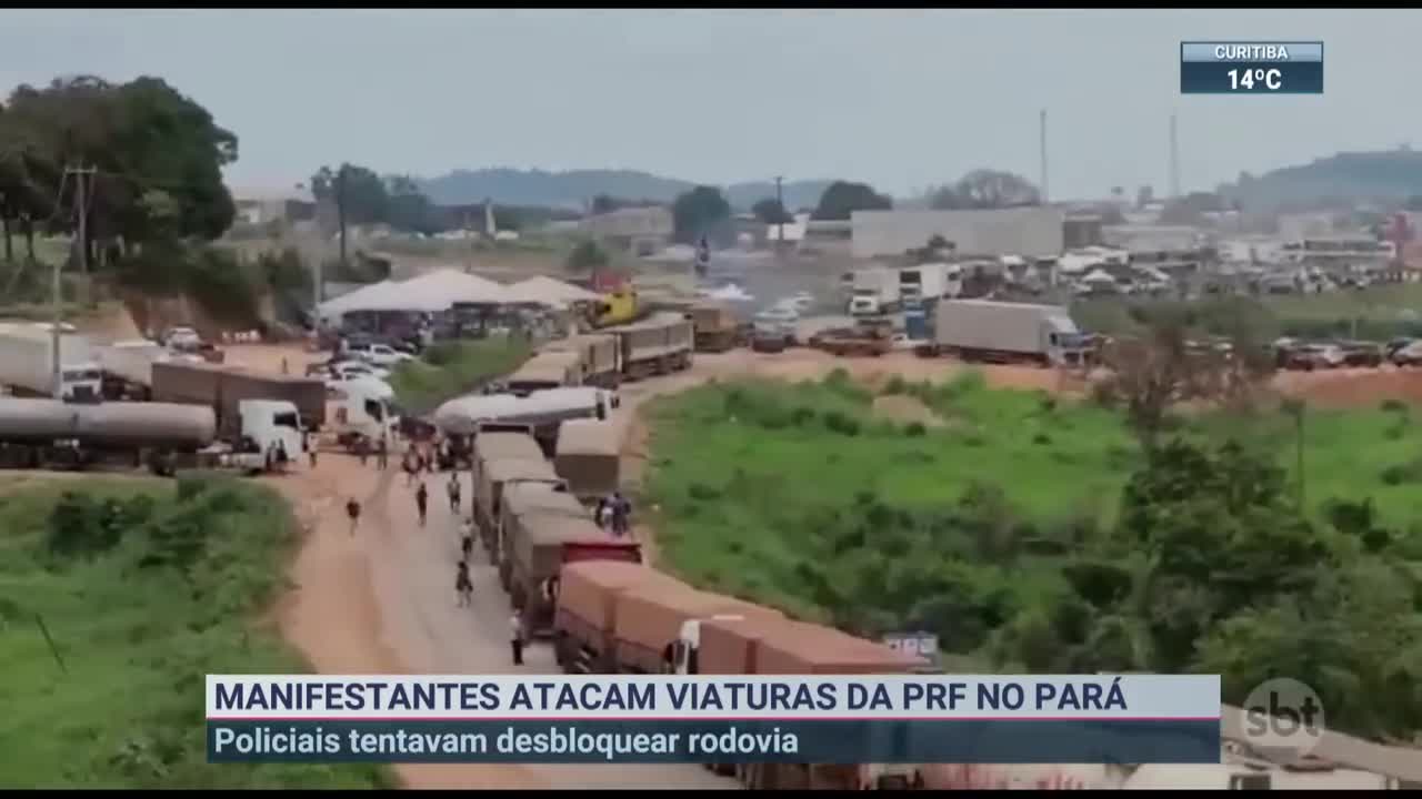 Manifestantes bolsonaristas atacam viaturas no Pará | SBT Brasil