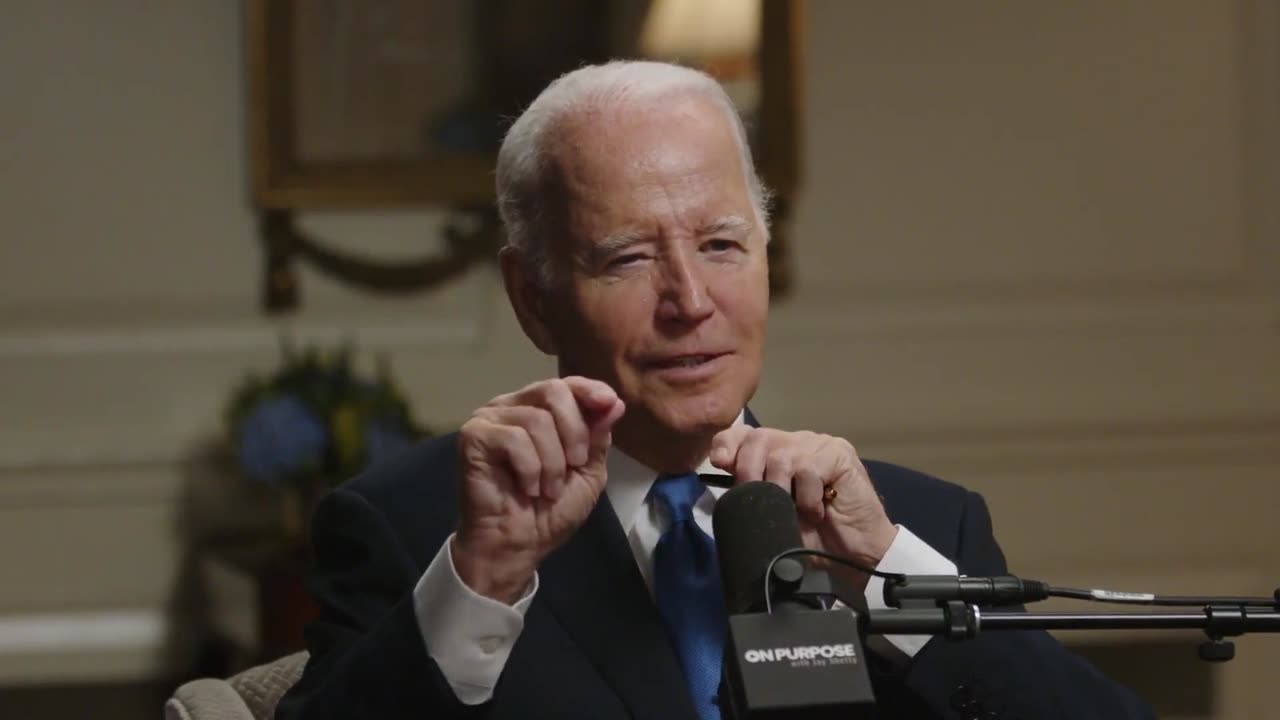 Biden: they tape it on the mirror of the bathroom. I'm serious, not a joke