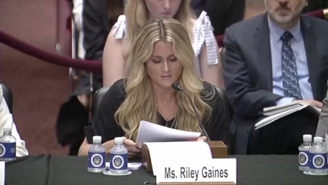 Riley Gaines Gives Heartbreaking Testimony In Powerful Moment