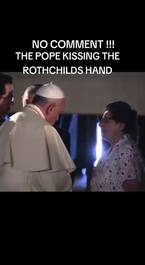 IL PAPA BACIA LE MANI ALLA FAMIGLIA ROTHSCHILD