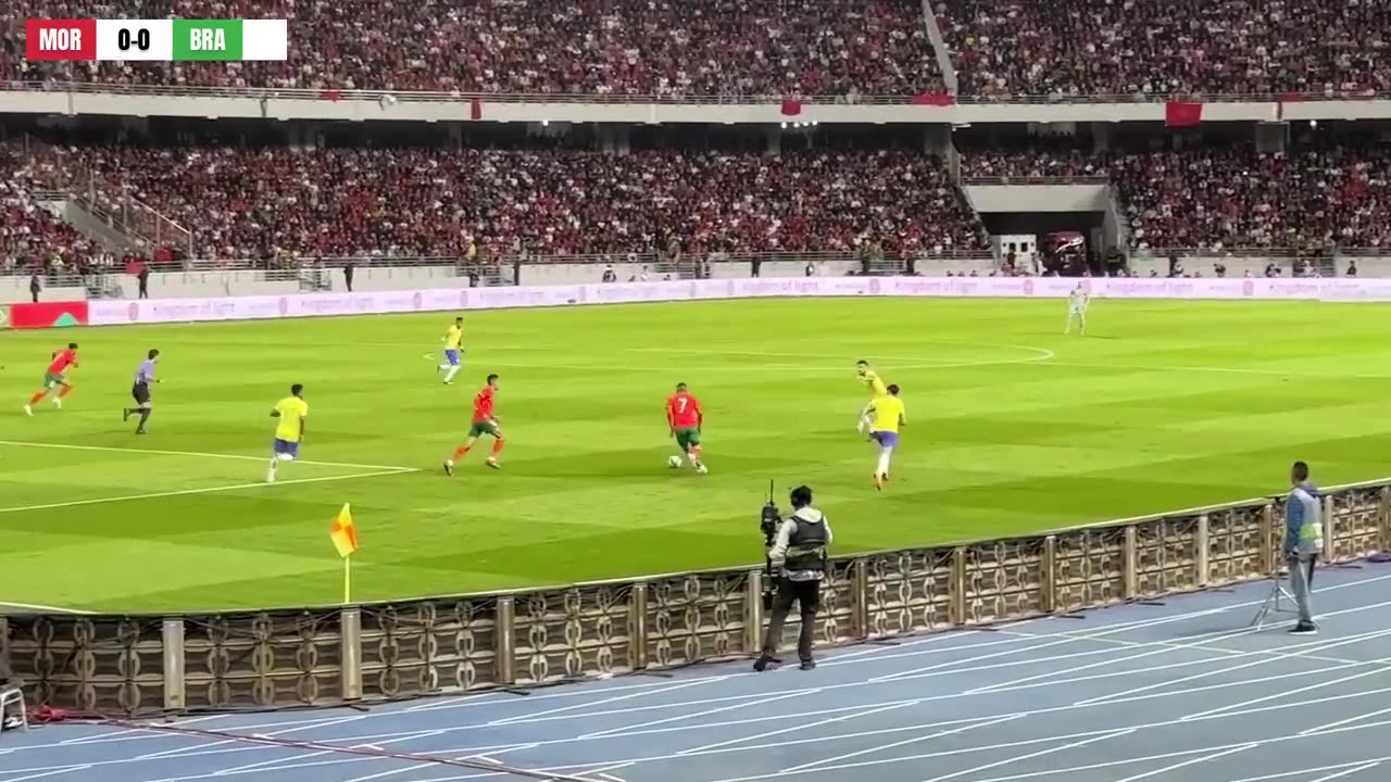 THE MOMENT MOROCCO WIN vs BRAZIL in TANGIER 🔥🔥🔥🔥