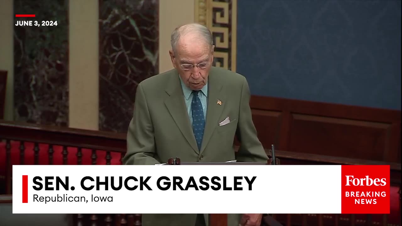 Chuck Grassley Calls Out Hillary Clinton & Crossfire Hurricane In Response To Trump Guilty Verdict