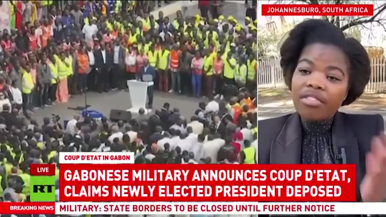 RT reports on the GABON coup !