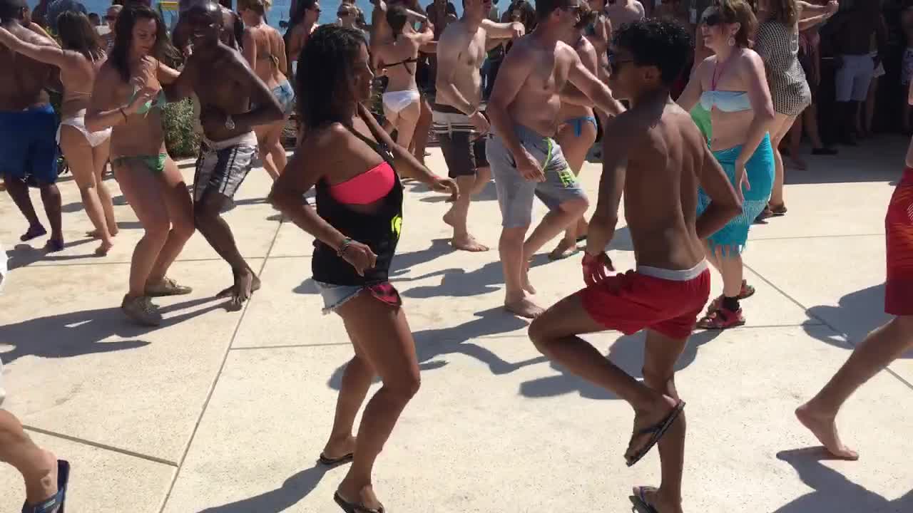 Salsa Dancing with Talented 14-Year-Old Boy