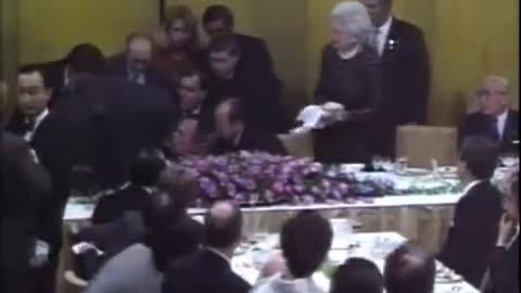 flashback 1992 George H W Bush vomits on Japan's Prime Minister. schadenfreude