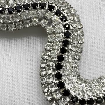 Swarovski Crystal Snake Brooch (3.5” x 1”). Made with Swarovski Crystal. Gift