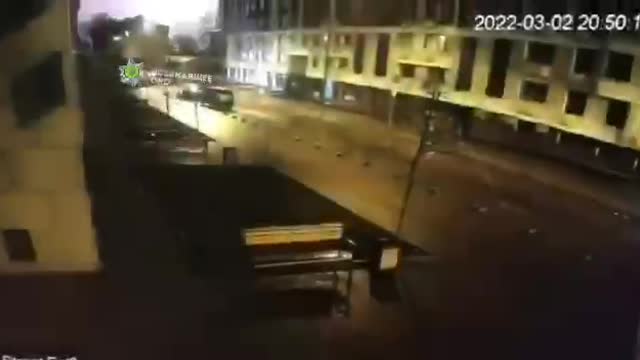 The moment of the rocket attack at the South Station in Kyiv was caught on video