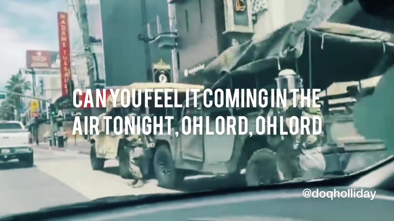 National Guard on Hollywood Blvd.